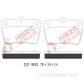 FMSI D1051 PAT CERAMICA DE CERAMICA DE CARRO PARA CHERY